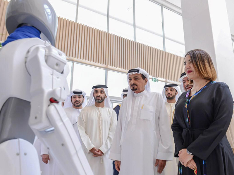 الشيخ حميد بن راشد النعيمي يفتتح المستشفى السعودي الألماني في عجمان